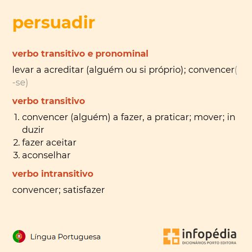 Persuadir Exemplos